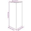 vidaXL Jardinera trianngular de acero inoxidable 40x34,5x70 cm