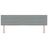 vidaXL Cabecero LED con tiras LED con cabecera Gris Claro 180 cm tela