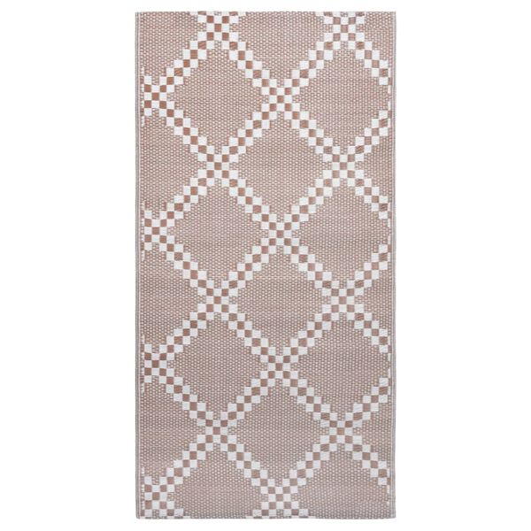 vidaXL Alfombra de exterior ARAKIL marrón 80x150 cm PP