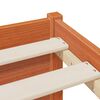 vidaXL Estructura de Cama con Cabecero de Almacenamiento Marr&oacute;n cera