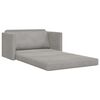 vidaXL Sof&aacute; cama 110cm Gris Claro Terciopelo