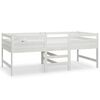 vidaXL Estructura de cama sin colch&oacute;n madera de pino blanca 90x200 cm