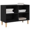 vidaXL Gabinete de TV Roble Negro 69,5 x 30 x 50 cm