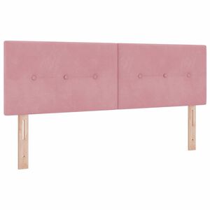vidaXL Cabecero con cabecera Rosa 144 cm Cuero sint&eacute;tico