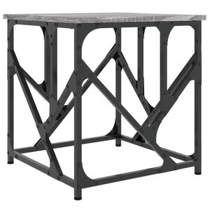vidaXL Mesa de centro madera de ingenier&iacute;a gris Sonoma 45x45x47,5 cm