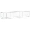 vidaXL Gallinero Plateado 500 x 100 x 100 cm Acero Galvanizado