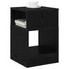 vidaXL Mesa Auxiliar Roble Negro 30,5 x 30 x 45 cm