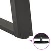 vidaXL Patas para mesa de centro en forma de U (2 unidades), antracita, 28 x (42-43) cm, acero