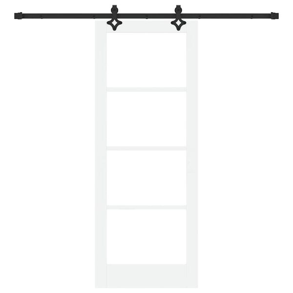 vidaXL Puerta Corredera ORKDAL y Negro 78 x 202 cm