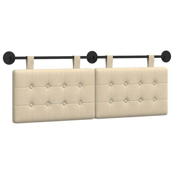 vidaXL Cabecera Colgante Montaje en la pared tela