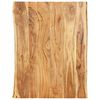 vidaXL Superficie de mesa de madera maciza de acacia 80x(50-60)x2,5 cm