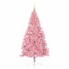 vidaXL &Aacute;rbol de Navidad Artificial Preiluminado Rosa 180 cm PVC