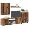 vidaXL Conjunto de mueble de TV Montaje en la pared 4 pcs Madera Vieja