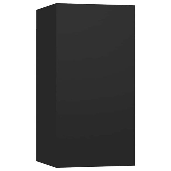 vidaXL Mueble para TV de madera contrachapada negro 30,5x30x60 cm