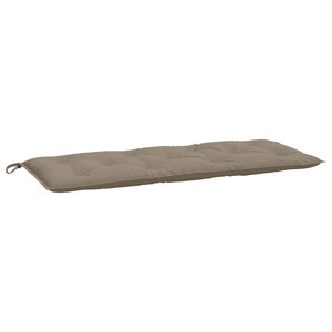 vidaXL Coj&iacute;n de banco de jard&iacute;n tela Oxford gris taup&eacute; 120x50x7 cm