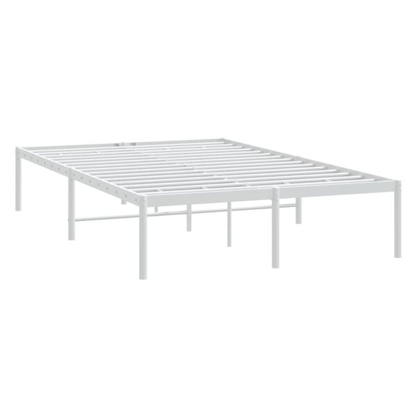 vidaXL Estructura de cama de metal blanca 120x190 cm