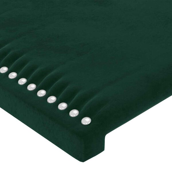 vidaXL Cabecero de terciopelo verde oscuro 100x5x78/88 cm