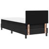 vidaXL Cama tipo Box Spring con colch&oacute;n Negro 80 x 200 cm tela
