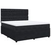 vidaXL Cama box spring con colch&oacute;n terciopelo negro 180x200 cm