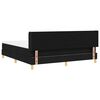 vidaXL Cama tipo Box Spring con colch&oacute;n Negro 200 x 180 cm Poli&eacute;ster