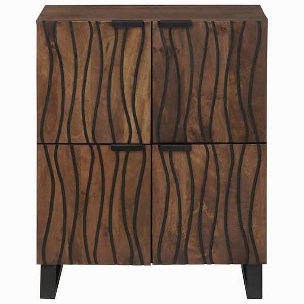 vidaXL Gabinetes y estantes de almacenamiento de medios Marr&oacute;n