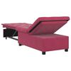 vidaXL Sof&aacute; cama Rojo vino 194 x 67 x 82 cm Terciopelo