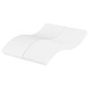 vidaXL Colch&oacute;n de espuma dureza H2 H3 blanco 140x210 cm