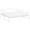 vidaXL Sof&aacute; cama extra&iacute;ble sin colch&oacute;n metal blanco 90x200cm