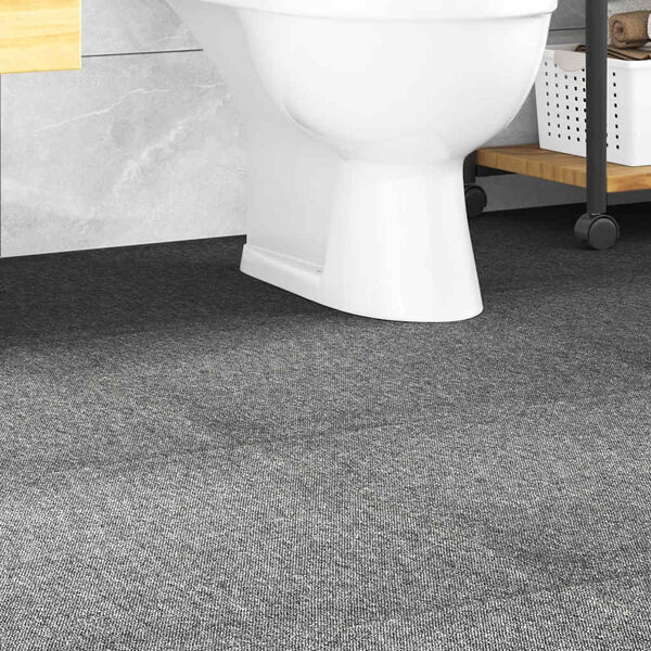 vidaXL Baldosas de suelo de moqueta 20 uds 5 m&sup2; 50x50 cm gris