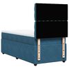 vidaXL Cama box spring con colch&oacute;n terciopelo azul oscuro 90x200 cm