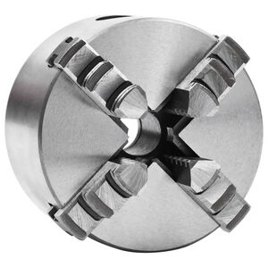 vidaXL Mandril de torno autocentrante de 4 mordazas 80 mm acero K12 80