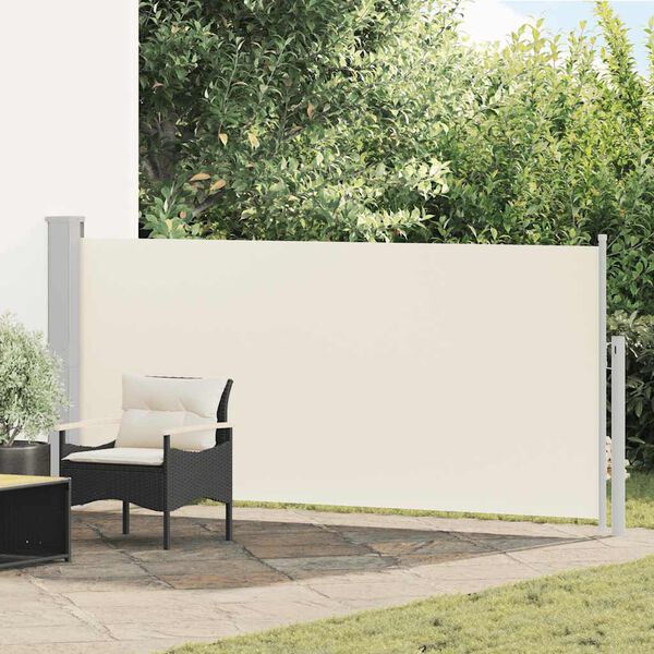 vidaXL Toldo lateral retr&aacute;ctil 140x300 cm crema