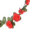 vidaXL Guirnaldas de flores 6 uds rojo primaveral 250 cm