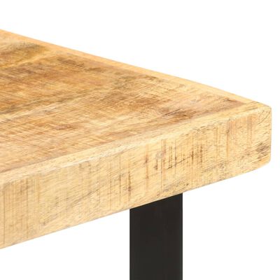 vidaXL Mesa de bar madera maciza de mango rugosa 60x60x107 cm