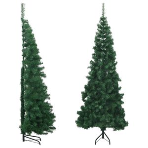 vidaXL &Aacute;rbol de Navidad artificial de esquina verde 180 cm PVC