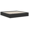 vidaXL Estructura de cama Negro 200 x 200 cm Madera Ingenieril