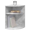 vidaXL Mesa Auxiliar Gris Concreto 39,7 x 39,7 x 60 cm