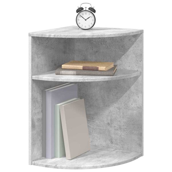 vidaXL Mesa Auxiliar Gris Concreto 39,7 x 39,7 x 60 cm