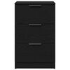 vidaXL Armario de Noche con caj&oacute;n 2 pcs Roble Negro 40 x 65 x 65 cm