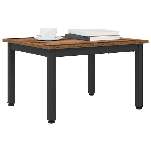 vidaXL Mesa de Caf&eacute; Madera vieja 60 x 50 x 36 cm Madera de ingenier&iacute;a
