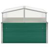 vidaXL Invernadero de acero galvanizado verde 100x100x77 cm