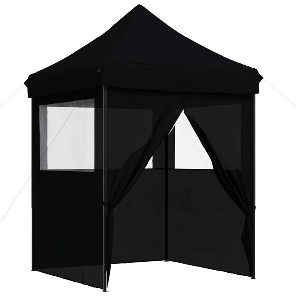 vidaXL Carpa de Fiesta Negro 200 x 200 x 306 cm Tela Oxford