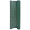 vidaXL Valla de jard&iacute;n de doble cara verde 90x400 cm