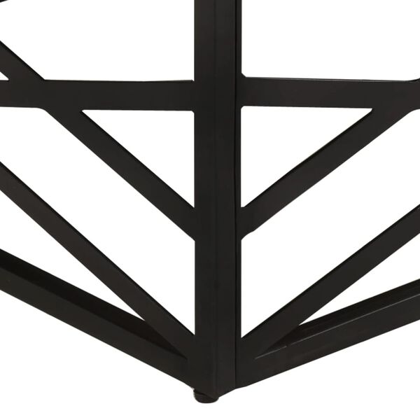 vidaXL Mesa de centro de madera maciza de mango 68x68x35 cm