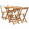 vidaXL Conjunto bistro 5 uds. Aceite Natural Madera de Acacia S&oacute;lida