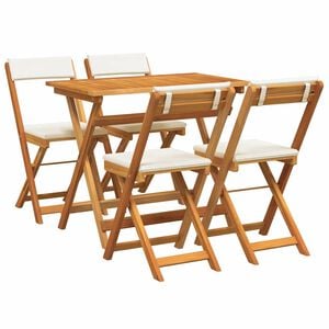 vidaXL Conjunto bistro 5 uds. Aceite Natural Madera de Acacia S&oacute;lida