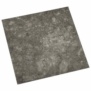 vidaXL Tablones de suelo autoadhesivos Negro y Gris 30,5 x 30,5 cm