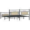 vidaXL Estructura de cama sin colch&oacute;n metal roble Sonoma 183x213 cm