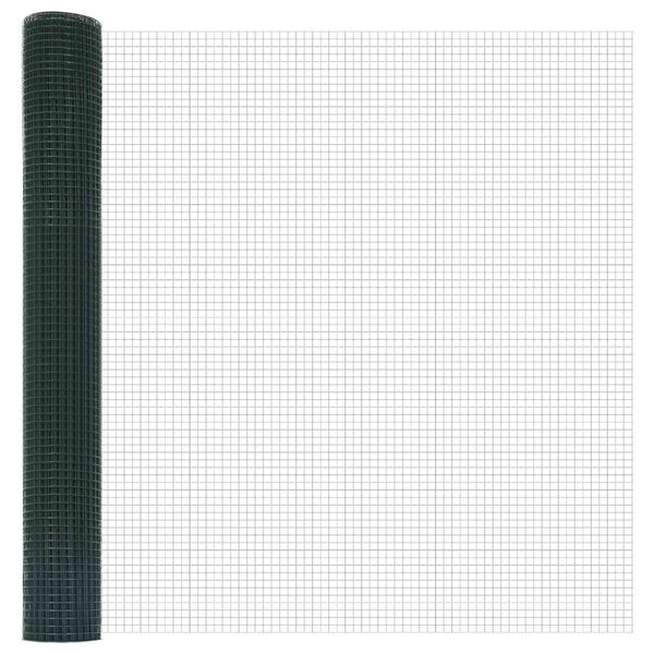 vidaXL Cerca de Alambre Soldado Verde 1.4 x 10 m