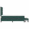 vidaXL Cama tipo Box Spring Verde oscuro 90 x 200 cm Terciopelo